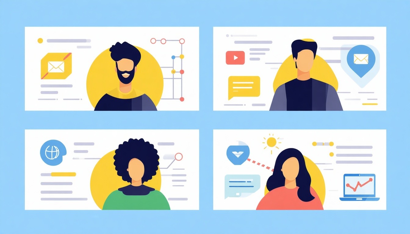 Client Success Stories flat vector