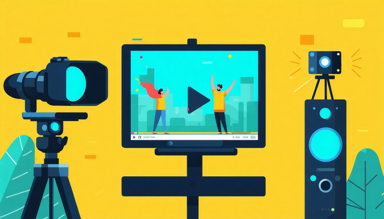 creative brief for video flat vector