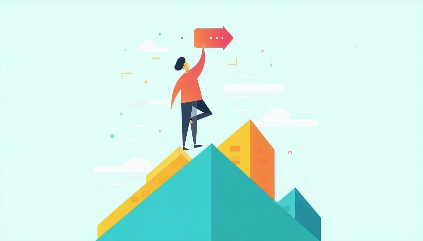 elevating brand message flat vector-1