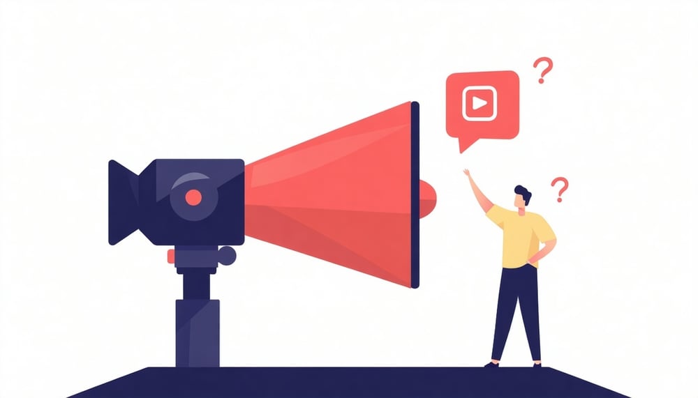 impactful marketing video flat vector