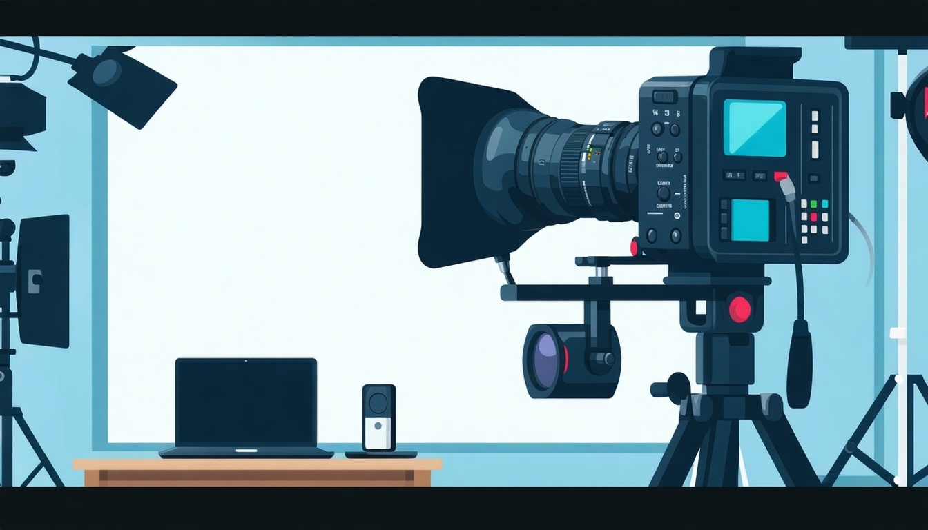 inhouse or video agency flat vector