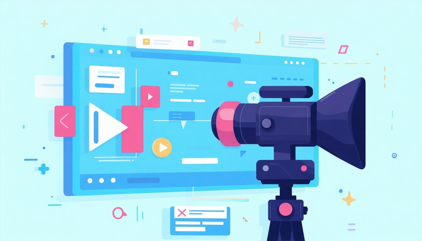 marketing video promotion boost flat vector-1