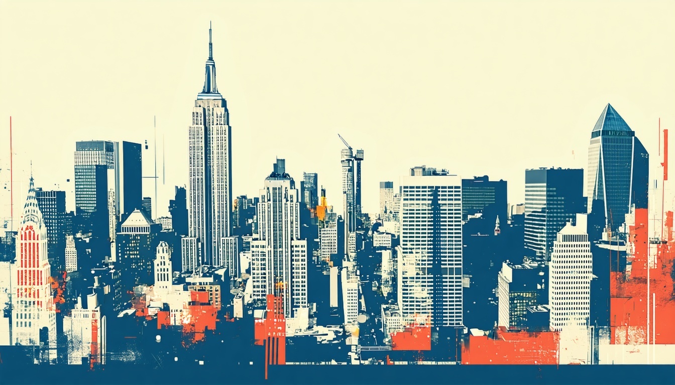 new york city powerhouse marketing flat vector-1