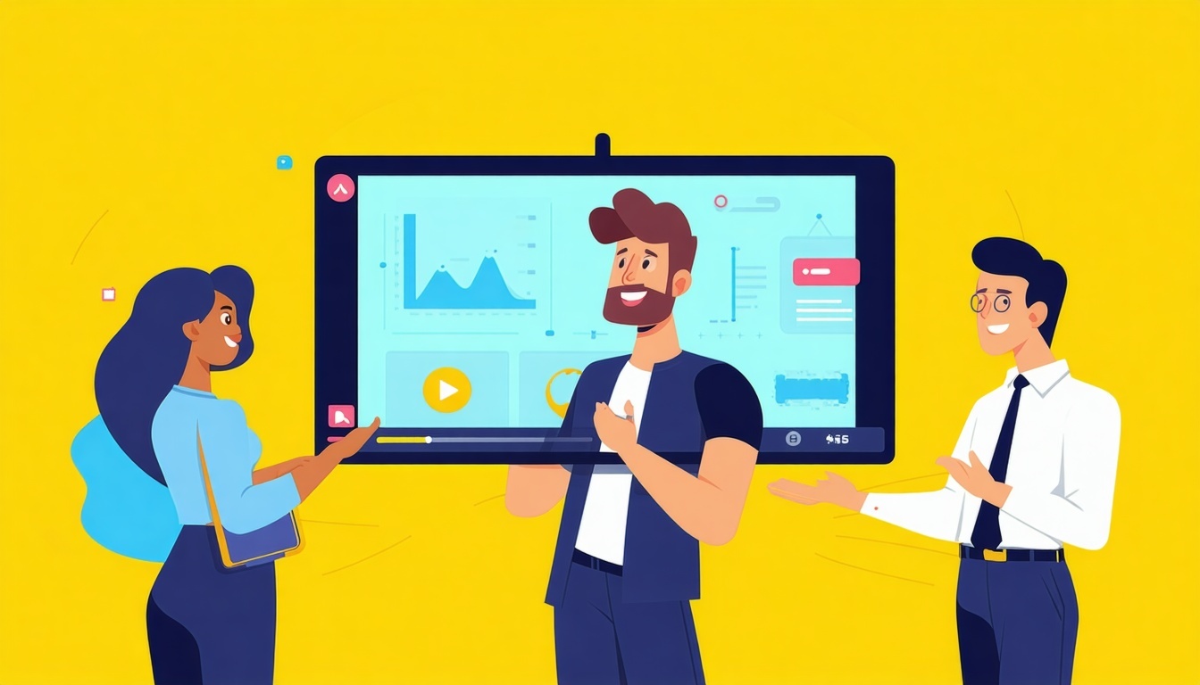 reasons to work with video marketing flat vector