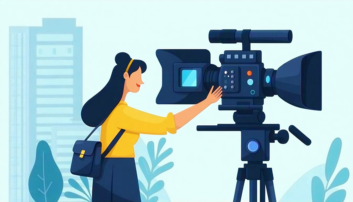 reliable video agency flat vector-1