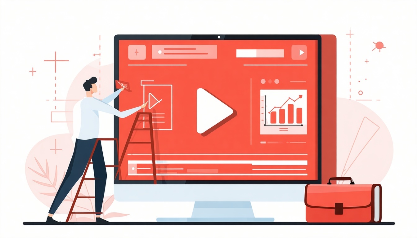 strong portfolio results video content flat vector-1