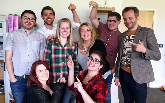 Tilly with the team!