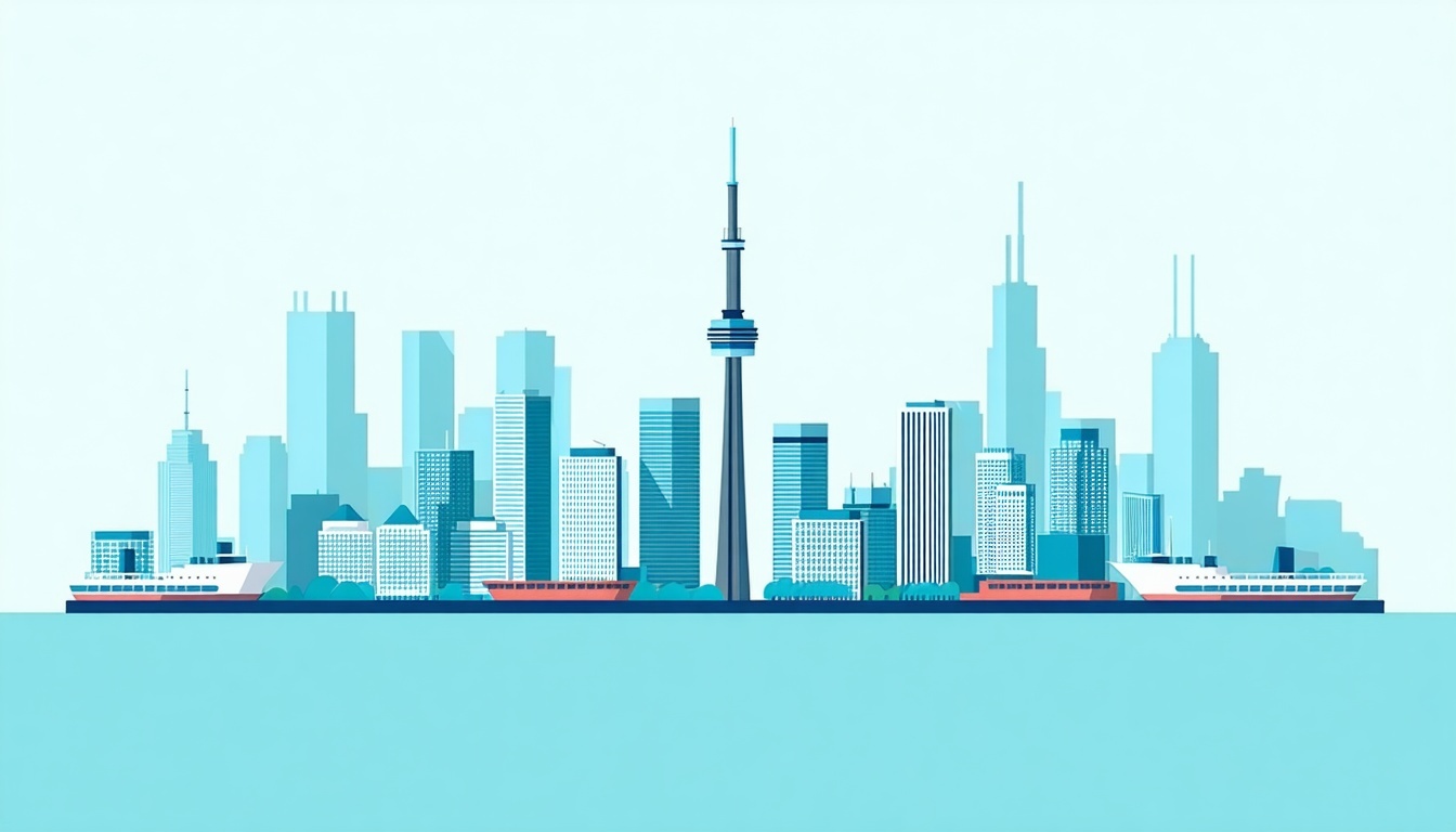 toronto based agencies flat vector
