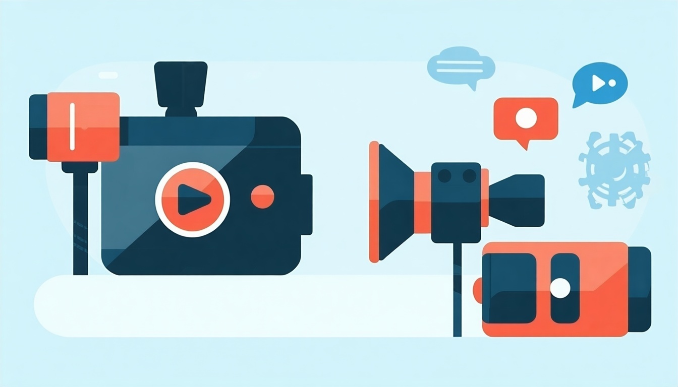 video marketing flat vector-3