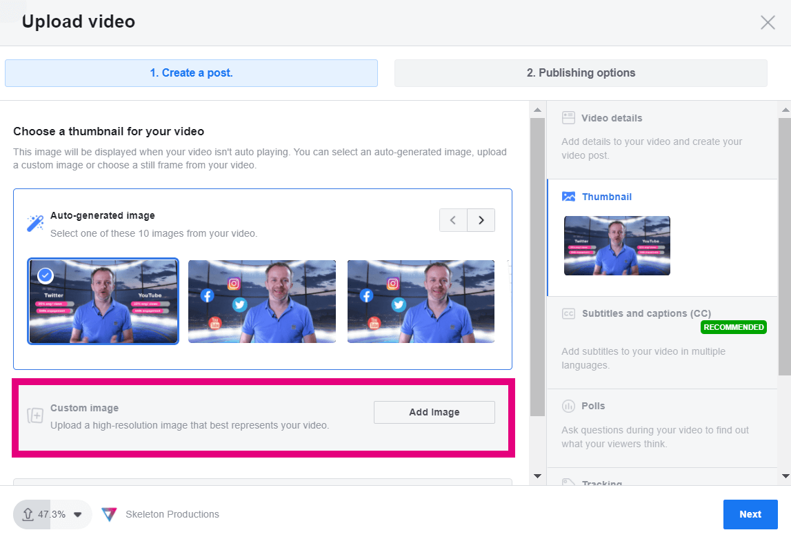 facebook custom thumbnail